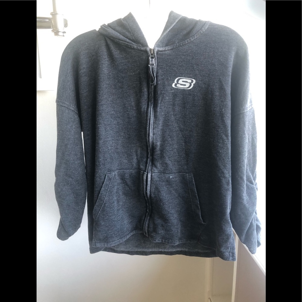 Skechers Front Pocketed Zippered Hoodie. Guc.